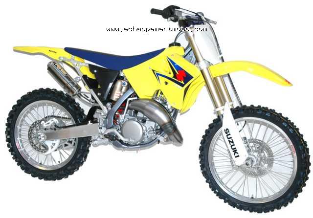 ECHAPPEMENT MOTO CROSS NINJA POT PROGUN SUZUKI RM 125 04-08 + SIL ALU POLI